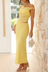 'Dramatique' Asymmetrical Sleeveless Dress - Celes Fashion